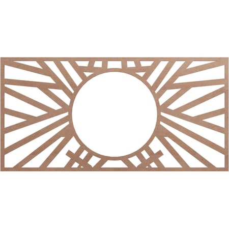 Ekena Millwork Hoover Wood Fretwork Pierced Ceiling Medallion, Wood (Paint Grade), 32"W x 16"H x 11 7/8"ID x 3/8"T CMWP32X16X0375HOMF
